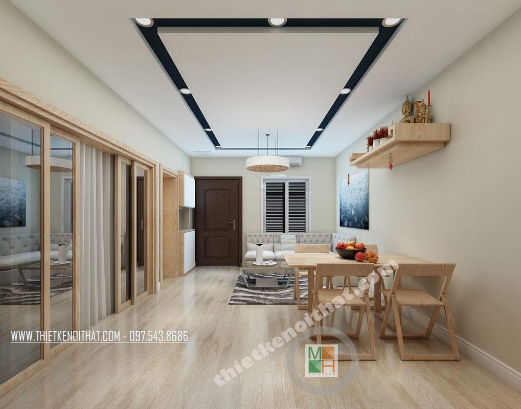 Bàn thờ treo tường - mẫu 17